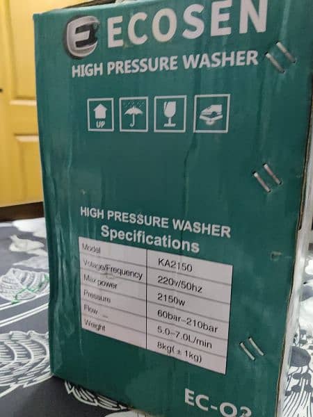 High pressure washer ec-Q2 model kA2150 volt220v pressure 60bar-210bar 2