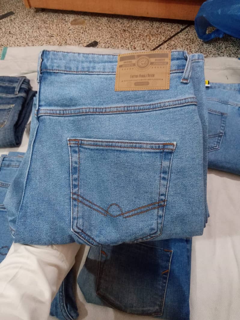 Imported Used jeans, Export leftover jeans, Cotton jeans pants. 2