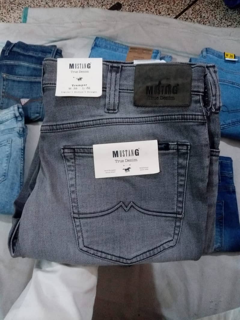 Imported Used jeans, Export leftover jeans, Cotton jeans pants. 4