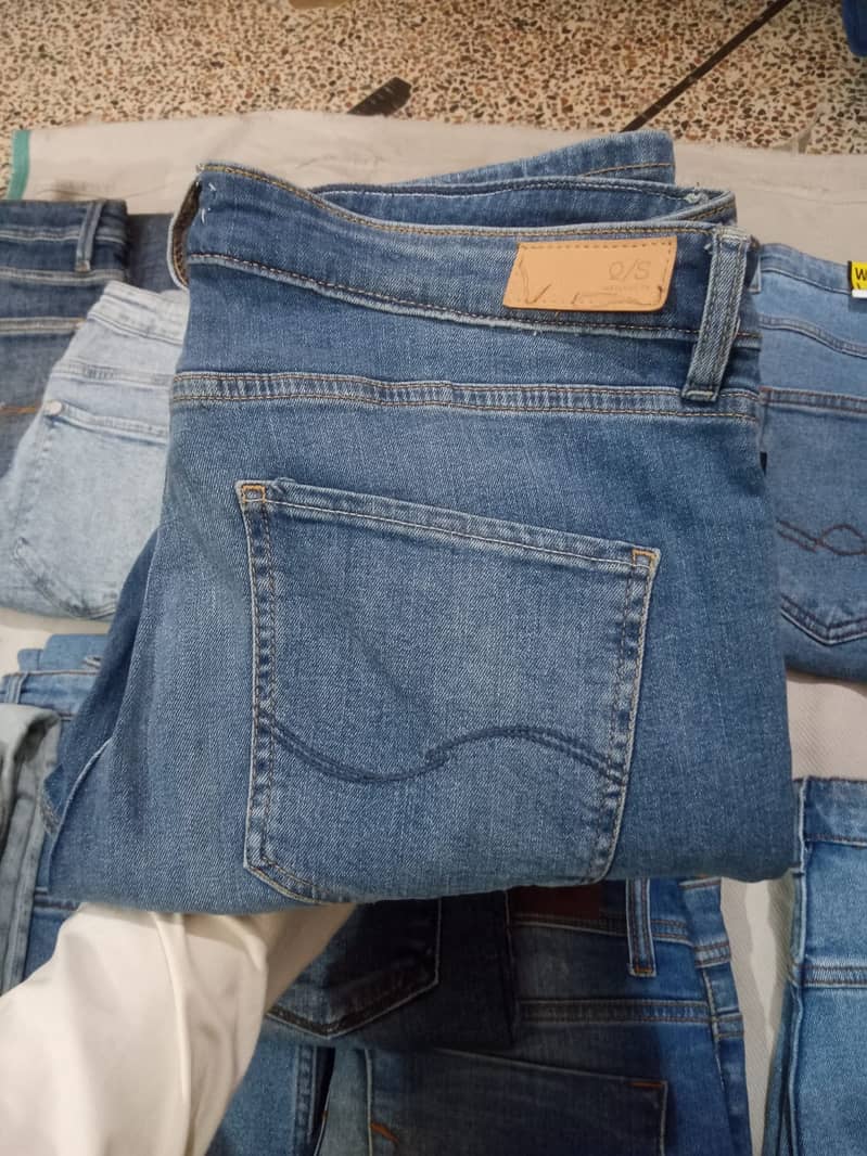 Imported Used jeans, Export leftover jeans, Cotton jeans pants. 5