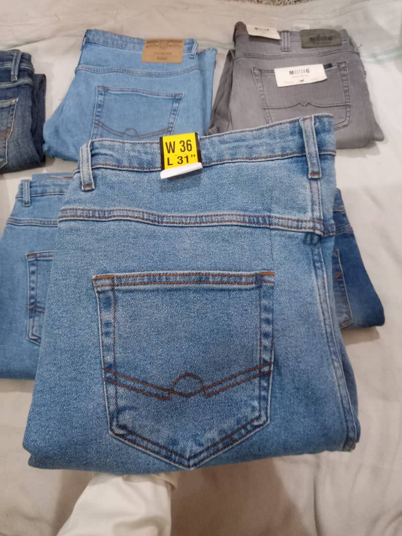 Imported Used jeans, Export leftover jeans, Cotton jeans pants. 6