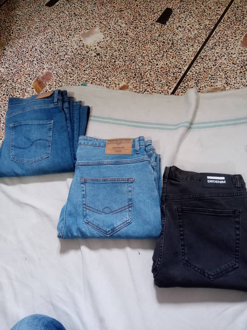 Imported Used jeans, Export leftover jeans, Cotton jeans pants. 8