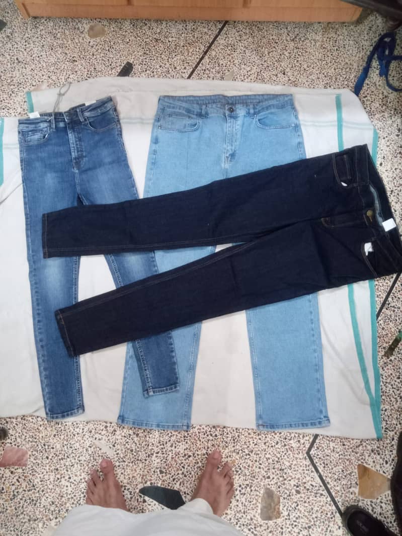 Imported Used jeans, Export leftover jeans, Cotton jeans pants. 13