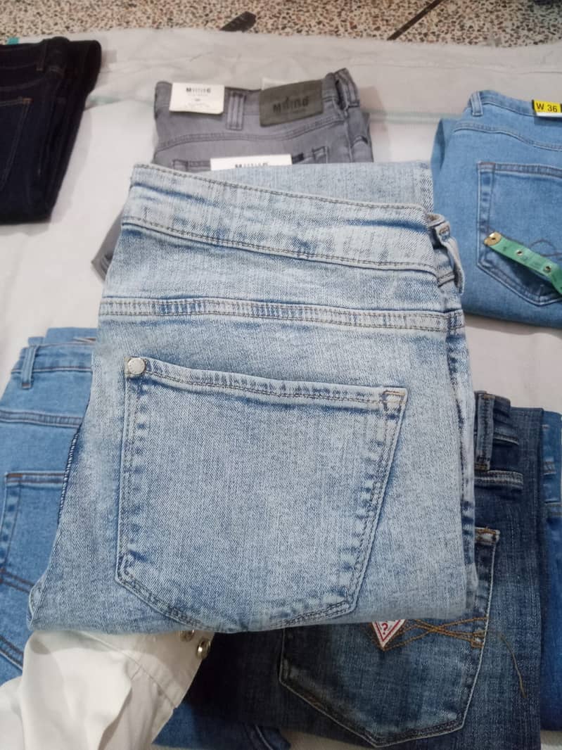 Imported Used jeans, Export leftover jeans, Cotton jeans pants. 14