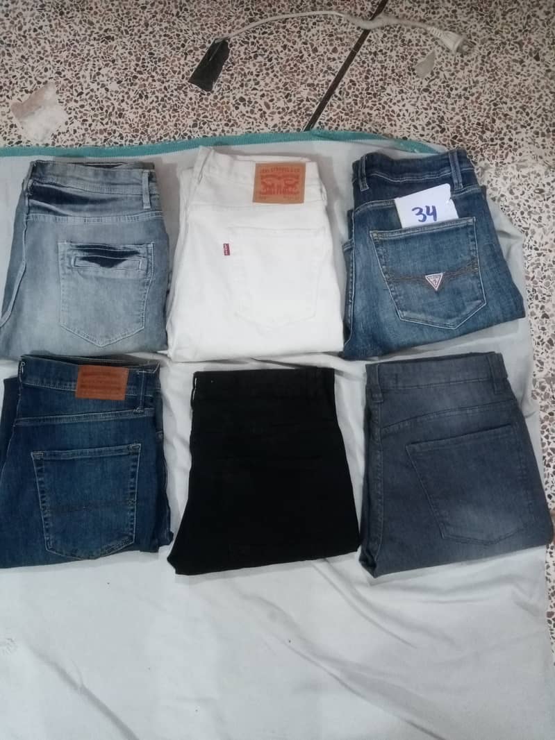 Imported Used jeans, Export leftover jeans, Cotton jeans pants. 18
