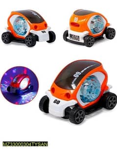 Double sided lightening mini car for kids