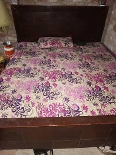 double bed with mattress