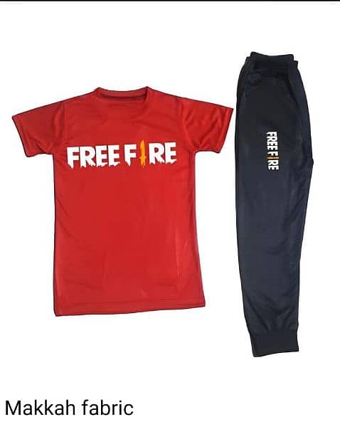 Free Fire Kit trouser Boys printed track suits 2