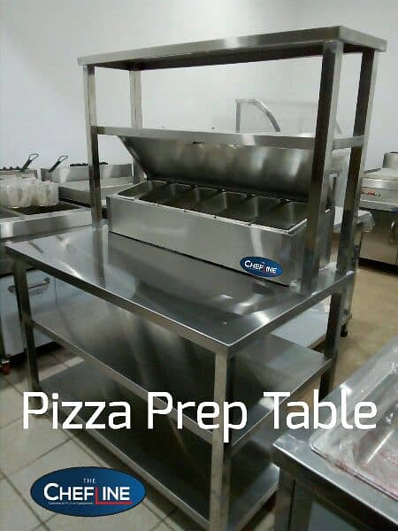 Commercial kitchen exhaust Hood, Table, Sink, Storage, Shelving 7