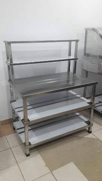 Commercial kitchen exhaust Hood, Table, Sink, Storage, Shelving 8