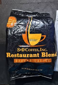 S & D 1.1kg USA Imported Ground Coffee made from real coffee beans