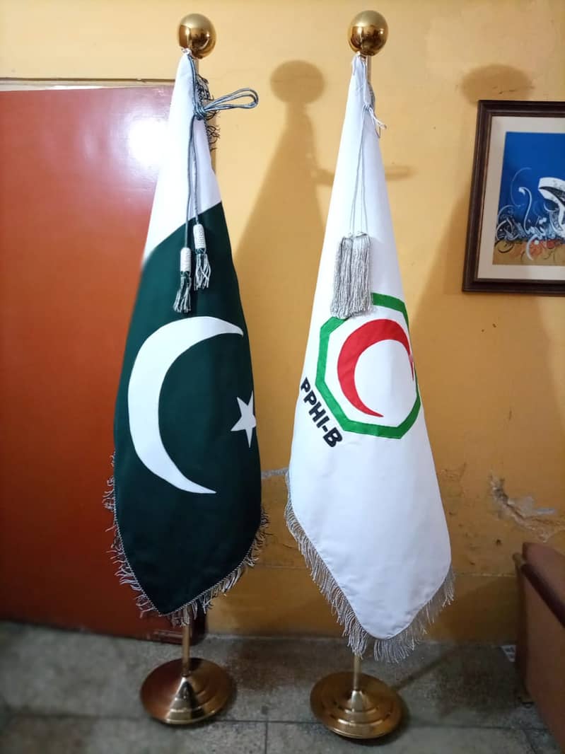 Governement flag and pole with Table flag for office decoration 5