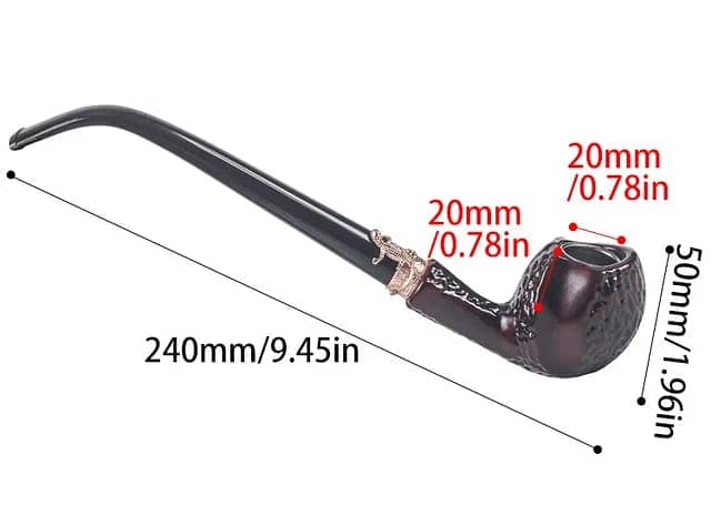 235mm Resin Pipe With Large Volume Creative Smoke Pipe Tobacco Pipe 9