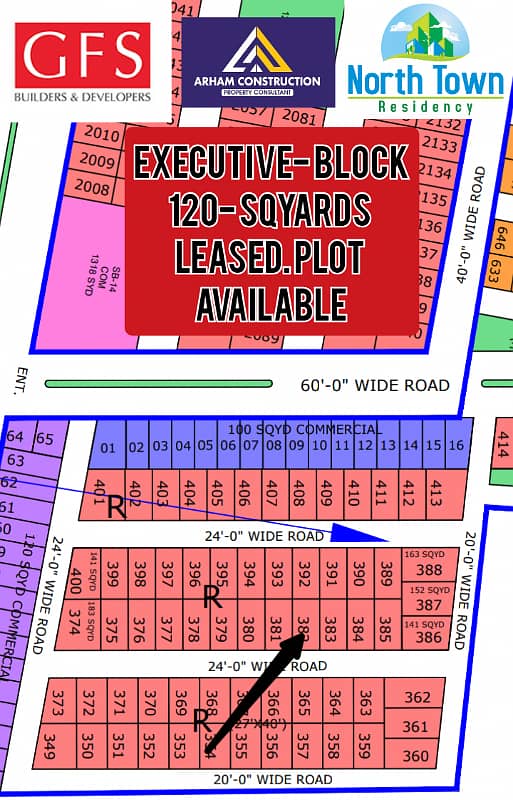 North town residency phase. 1 executive block 120sqyards leased plot 0