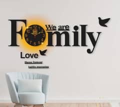 Family Analogue Wall Clock With Lights 0