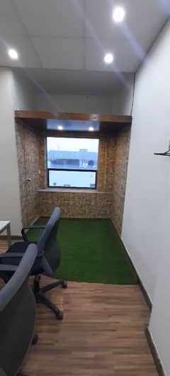277SQ FT FURNISHED OFFICE ON RENT- 1 HALL 11FT X 23FT WITH WASH ROOM