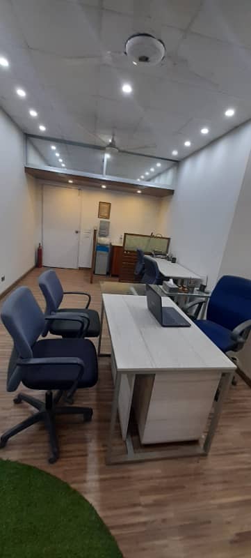 277SQ FT FURNISHED OFFICE ON RENT- 1 HALL 11FT X 23FT WITH WASH ROOM 3