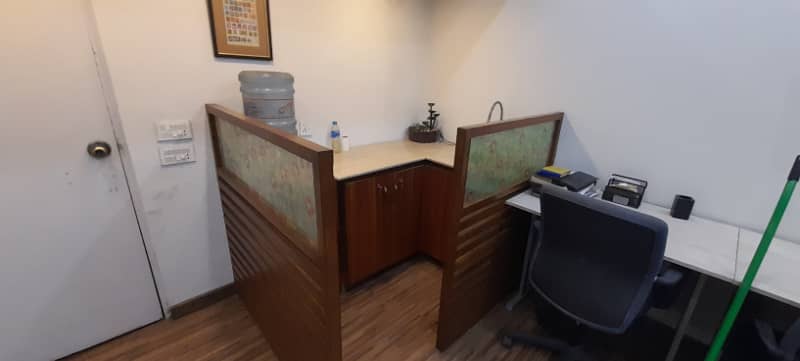 277SQ FT FURNISHED OFFICE ON RENT- 1 HALL 11FT X 23FT WITH WASH ROOM 8