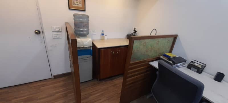 277SQ FT FURNISHED OFFICE ON RENT- 1 HALL 11FT X 23FT WITH WASH ROOM 9