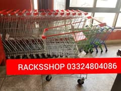 Shopping trolleys/ Baskets/ Cash Counters/ wall rack/ Store Rack/ Cart