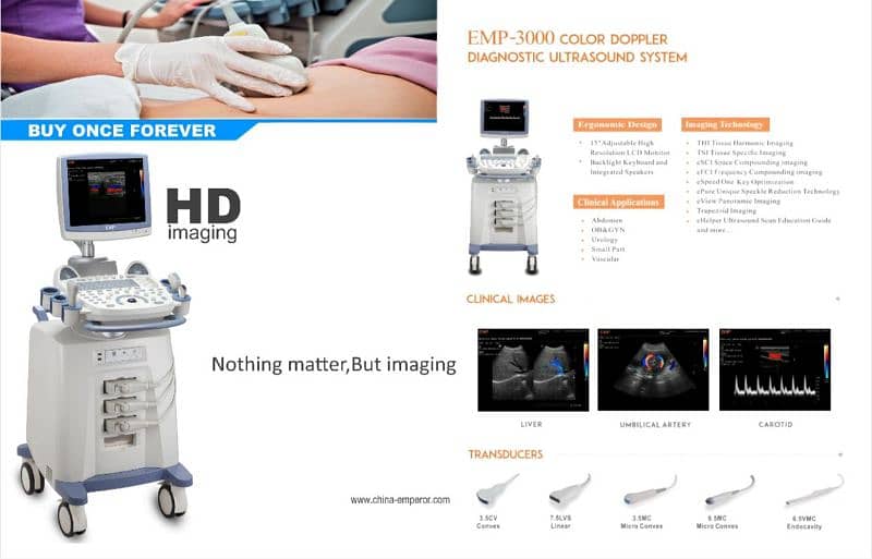 Brand New Emp3000 Trolly Mounted Ultrasound Machines best price 2