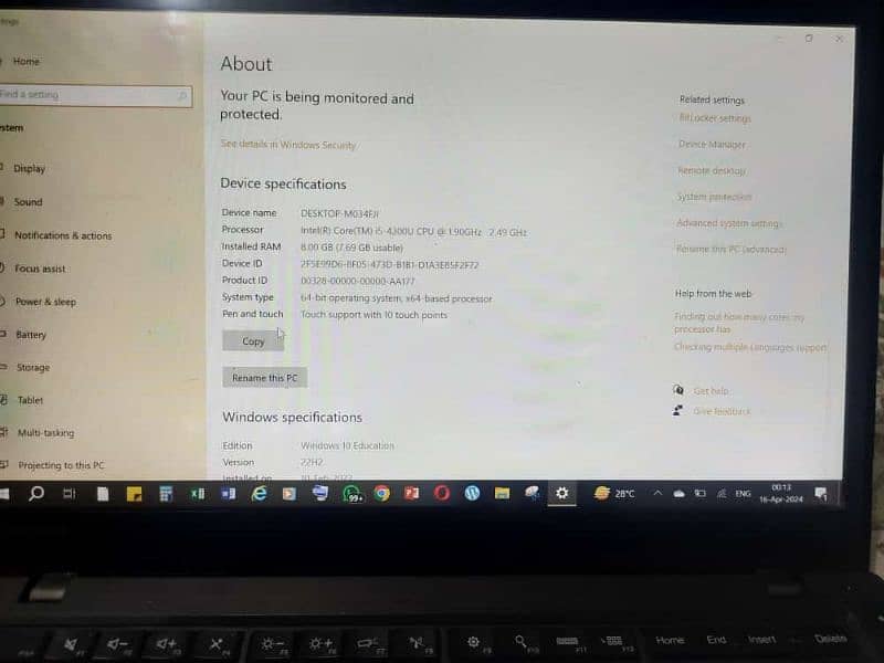 ThinkPad Core i5 4th Generation 3