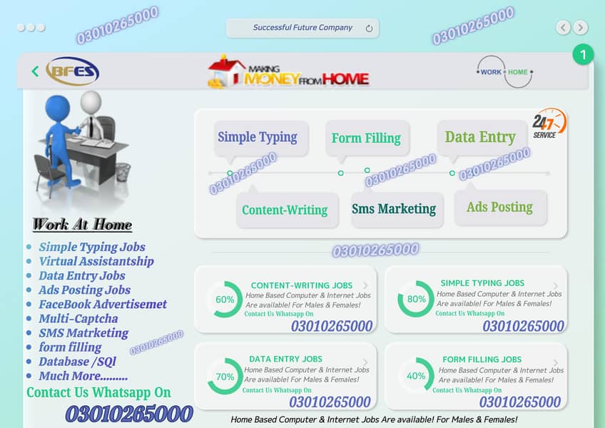 Earn weekly & daily Simple Typing Job for male & female home base jobs 1