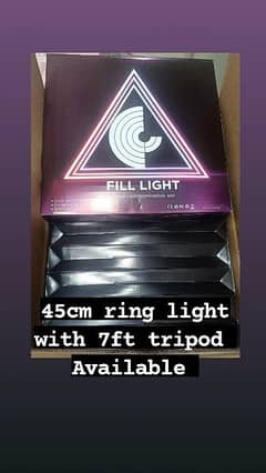 45cm ringlight with 7ft tripod best quality