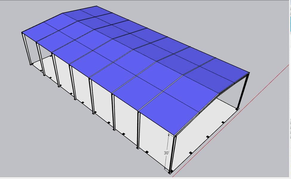 Parking shed with iron structure,Tensile steel structure prefab homes 1