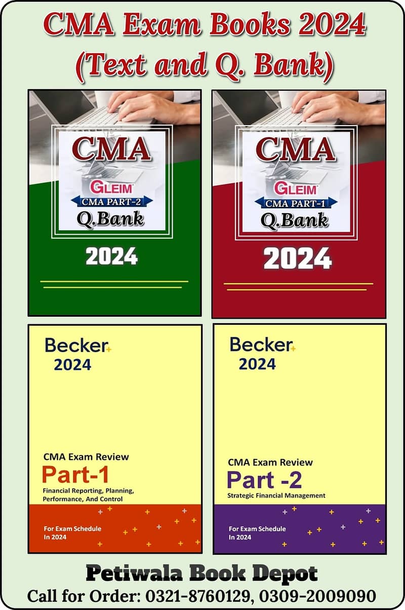 CMA (USA) Exams 2024 (Text & Q. Bank) 0