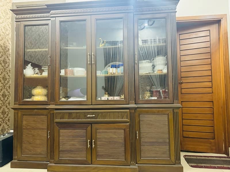 Royal furniture Gujrat se pure wood se bna hua showcase…03036650575 1
