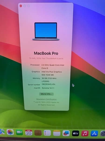 MacBook Pro 13” Touchbar 2019 i5QC 16/512 3