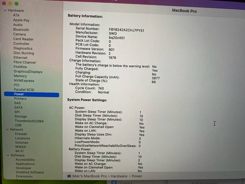 MacBook Pro 13” Touchbar 2019 i5QC 16/512 5