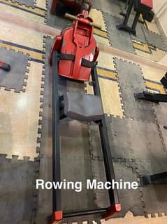 Adjustable Bench Press, Manual Stepper Machine, Rowing Machine. 0