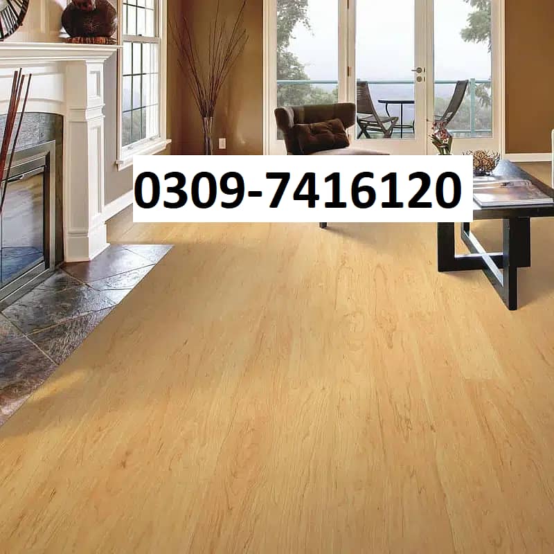 Wooden Floor | vinyl Flooring | Carpet tiles - Mate and Gloss finish 1