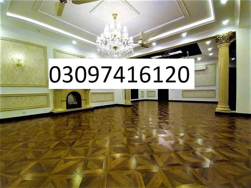 Wooden floor Vinyl floor Carpets Gym flooring & SPC floor in Lahore 13