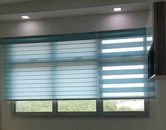 window blinds, remote control automatic blinds, blackout sunheat block 1