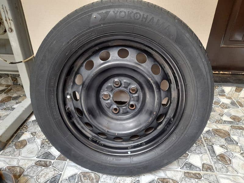 185/65R/15 stepny with tyre 5 holes nut 0