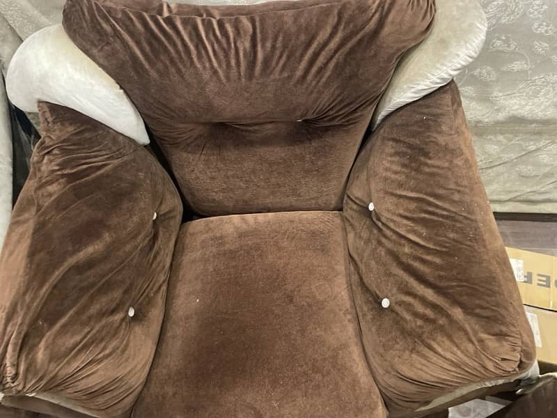 6 Seater Sofa Brown And Biege 1