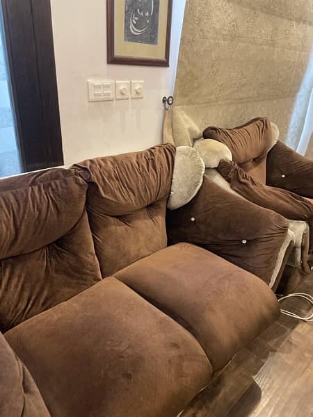 6 Seater Sofa Brown And Biege 3