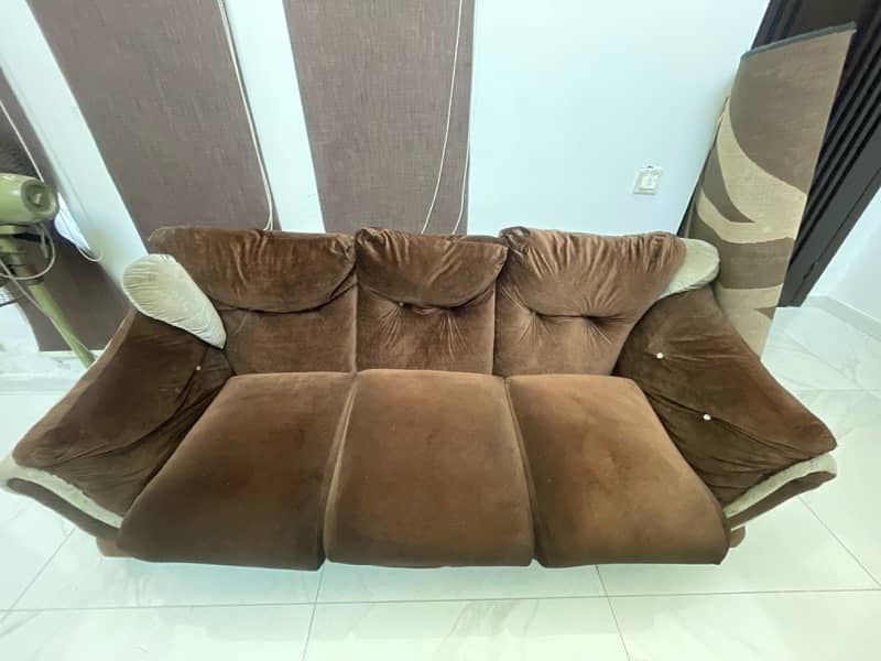6 Seater Sofa Brown And Biege 4