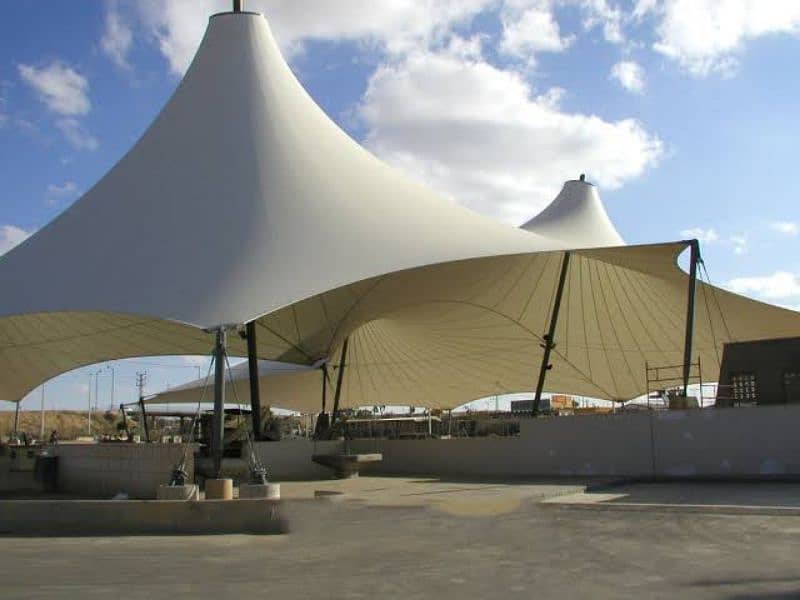 Tensile Service  / Parking Shades Installation / Marquee Shades /Fiber 8