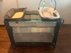 Baby/Kids Cot + Bassinet + Changing Table - 0-3yrs(Brand Ingenuity)