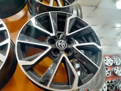 corolla xli gli new alloy wheels size 16.5