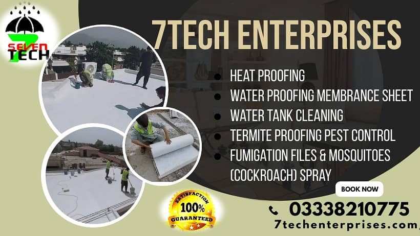 Water Tank Cleaning Service | Roof Heat Proofing Water proofing | 10