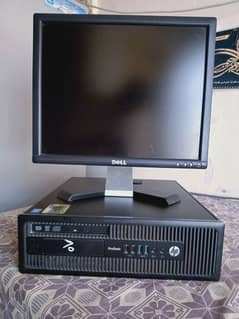 desktop computer and LCD