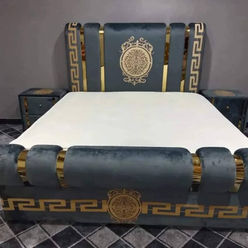 bed,double bed,king size bed,bed set,poshish bed,cushion bed/for sale 5