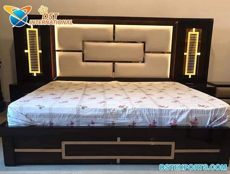 bed,double bed,king size bed,bed set,poshish bed,cushion bed/for sale 9