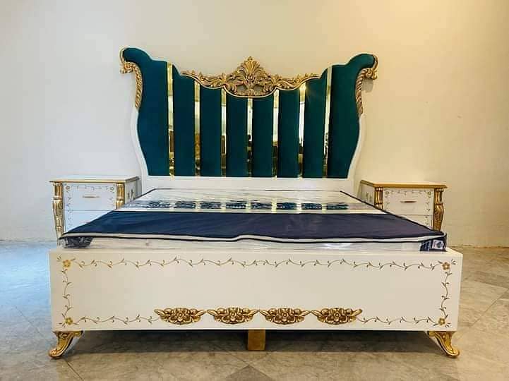 bed,double bed,king size bed,bed set,poshish bed,cushion bed/for sale 12