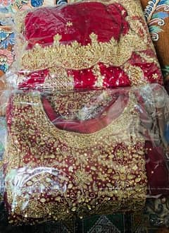 Selling Hand made stitched bridal sharara only wear for 2 hours